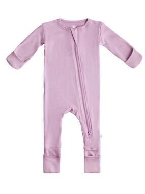 Baby Bamboo Pajamas with DreamCuffs - Misty Mauve NWOT